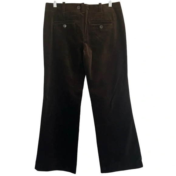 VINCE. Brown Wide Leg Velour Velvet Trouser Pants Size 8 - Picture 1 of 11